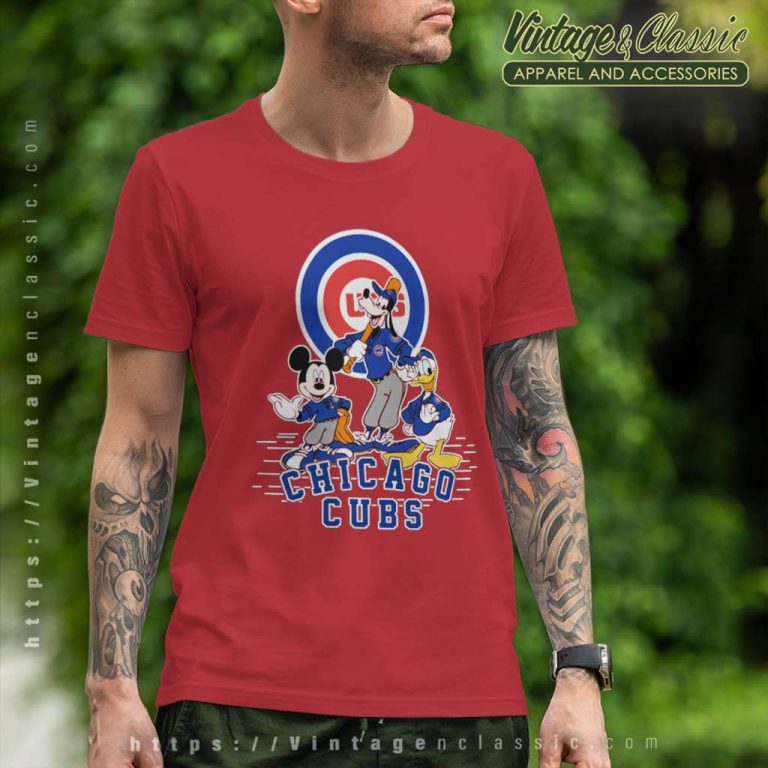 Chicago Cubs Mickey Mouse Donald Duck Goofy T Shirt Chicago Cubs Mickey Mouse Donald Duck Goofy T Shirt