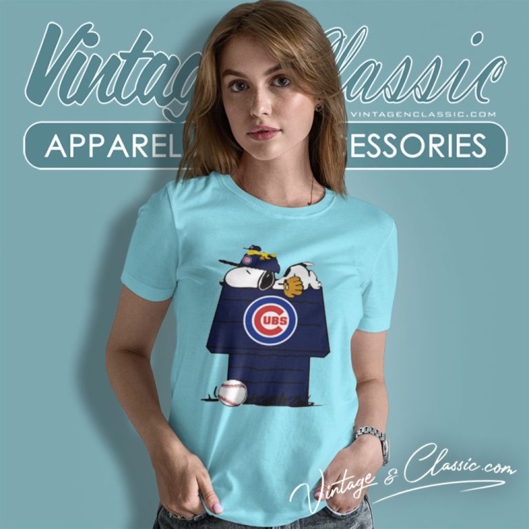 Chicago Cubs Snoopy And Woodstock Resting Together Women T Shirt Chicago Cubs Snoopy And Woodstock Resting Together Women T Shirt