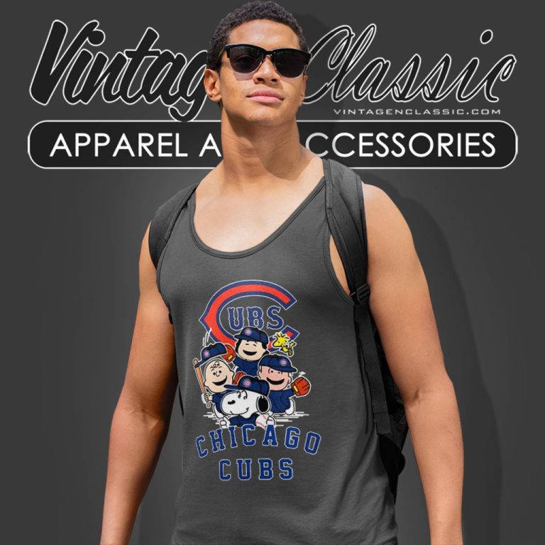 Chicago Cubs Snoopy The Peanuts Tank Top Racerback Chicago Cubs Snoopy The Peanuts Tank Top Racerback
