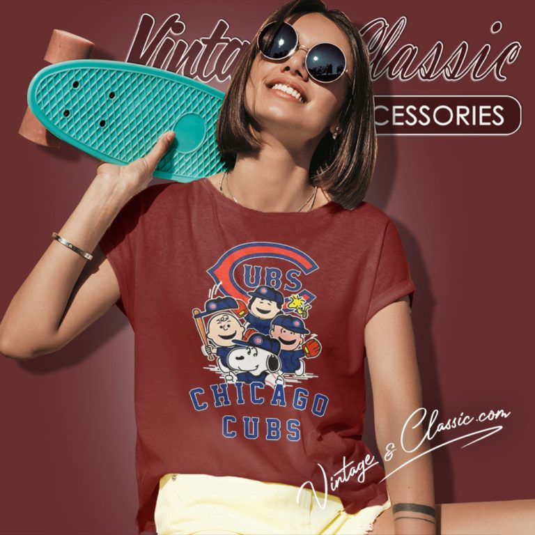 Chicago Cubs Snoopy The Peanuts Women T Shirt Chicago Cubs Snoopy The Peanuts Women T Shirt