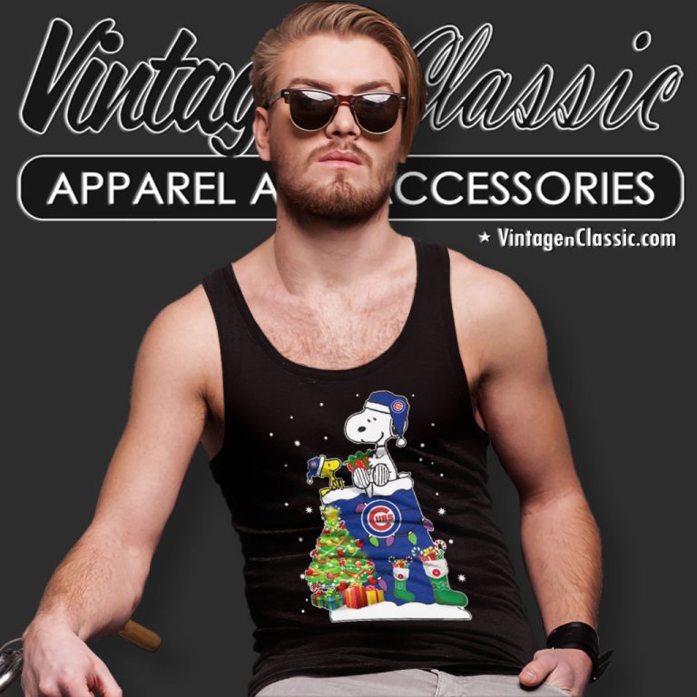 Chicago Cubs Snoopy Woodstock Christmas Tank Top Racerback Chicago Cubs Snoopy Woodstock Christmas Tank Top Racerback