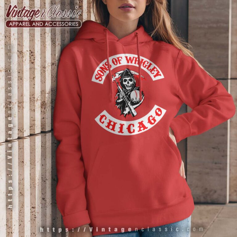 Chicago Cubs Sons Of Wrigley Red Hoodie Chicago Cubs Sons Of Wrigley Red Hoodie