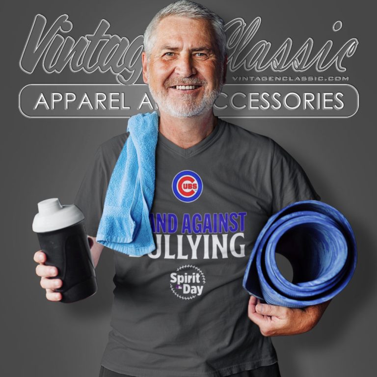 Chicago Cubs Spirit Day Stand Against Bullying V Neck TShirt Chicago Cubs Spirit Day Stand Against Bullying V Neck TShirt