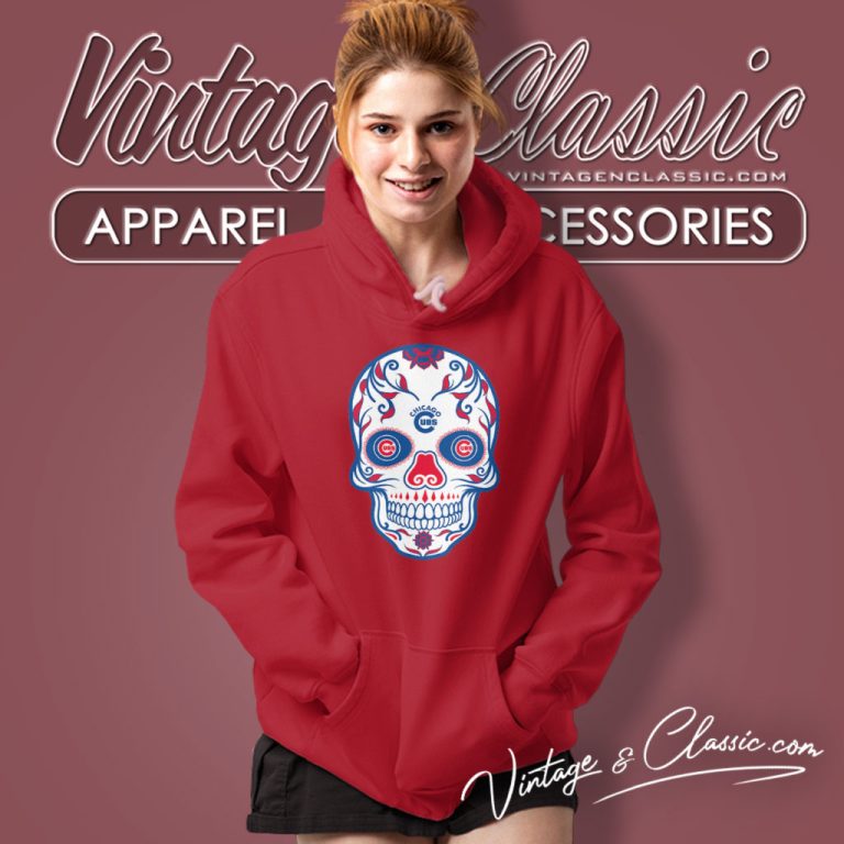 Chicago Cubs Sugar Skull Hoodie Chicago Cubs Sugar Skull Hoodie