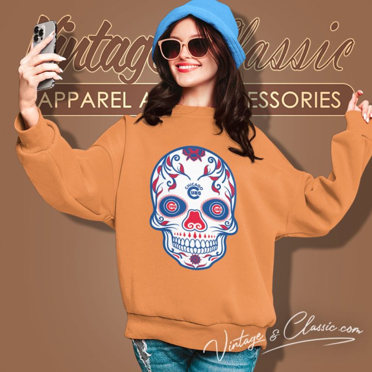 Chicago Cubs Sugar Skull Sweatshirt Chicago Cubs Sugar Skull Sweatshirt