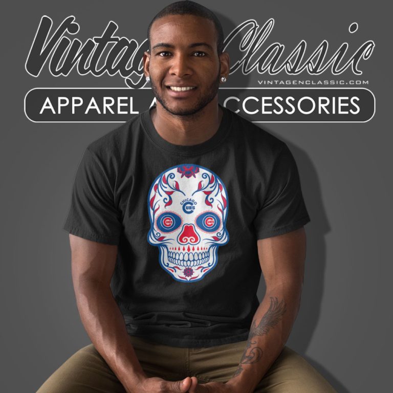 Chicago Cubs Sugar Skull T Shirt Chicago Cubs Sugar Skull T Shirt