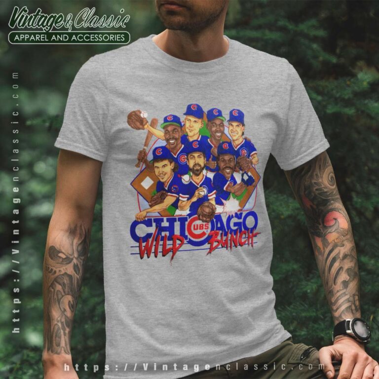 Chicago Cubs Wild Bunch Caricature Sport grey Chicago Cubs Wild Bunch Caricature Sport grey