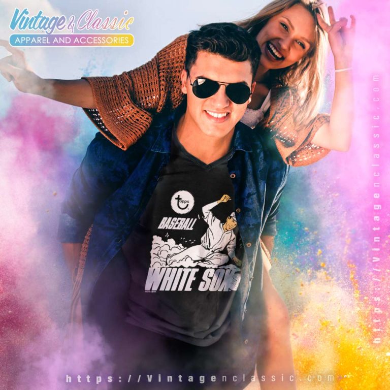 Chicago White Sox Baseball Topps V Neck TShirt Chicago White Sox Baseball Topps V Neck TShirt