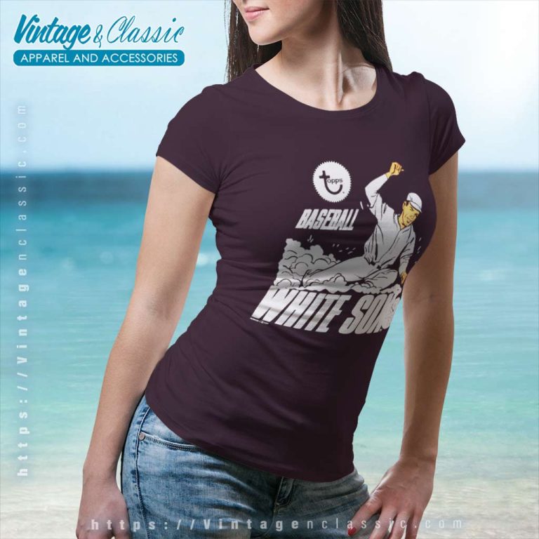 Chicago White Sox Baseball Topps Women TShirt Chicago White Sox Baseball Topps Women TShirt