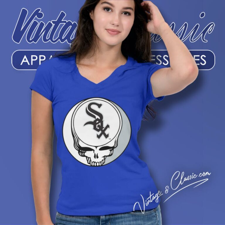 Chicago White Sox Grateful Dead Steal Your Face V Neck TShirt Chicago White Sox Grateful Dead Steal Your Face V Neck TShirt