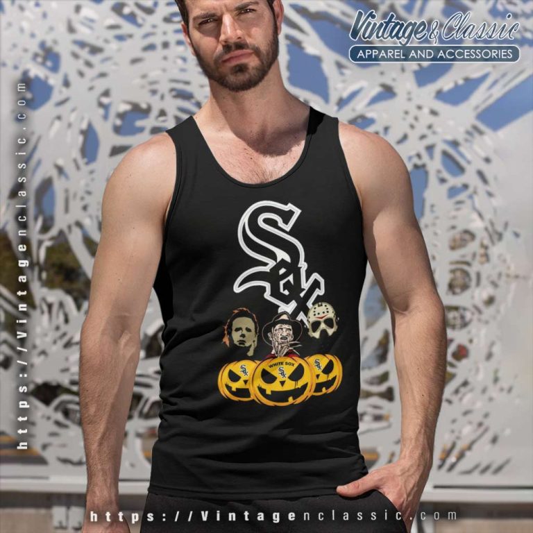 Chicago White Sox Halloween Jason Voorhees And Freddy Krueger Tank Top Racerback Chicago White Sox Halloween Jason Voorhees And Freddy Krueger Tank Top Racerback