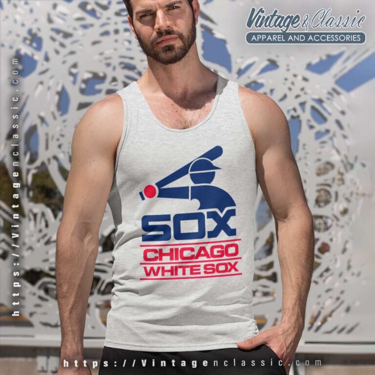 Chicago White Sox Primary Logo Tank Top Racerback Chicago White Sox Primary Logo Tank Top Racerback