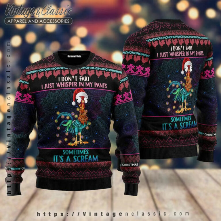 Chicken Funny Christmas Ugly Sweater back Ugly Christmas Sweater Chicken Funny Christmas Ugly Sweater back Ugly Christmas Sweater