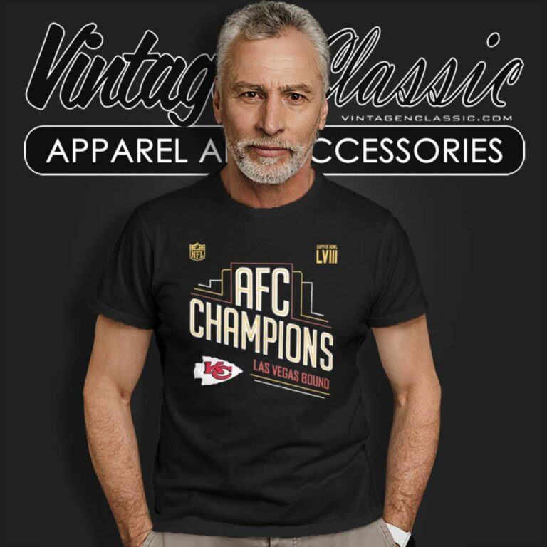 Chiefs Afc Champions Las Vegas Bound Shirt Super Bowl Lviii T Shirt Chiefs Afc Champions Las Vegas Bound Shirt Super Bowl Lviii T Shirt