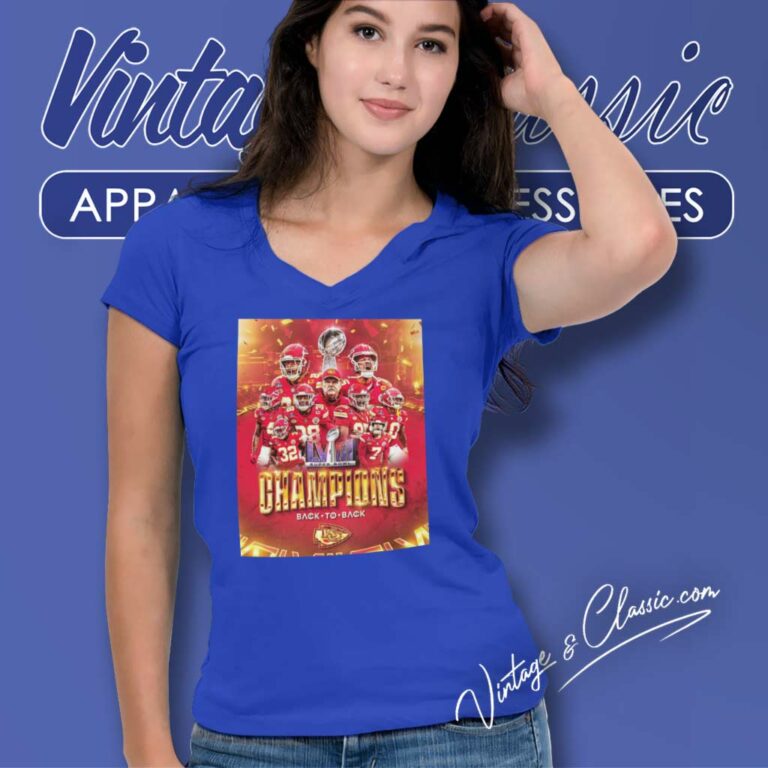 Chiefs Back To Back Shirt Super Bowl Lviii V Neck TShirt Chiefs Back To Back Shirt Super Bowl Lviii V Neck TShirt