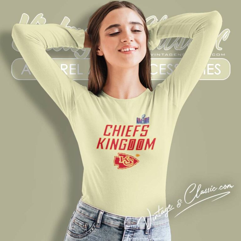 Chiefs Kingdom Logo Super Bowl Lviii Long Sleeve Tee Chiefs Kingdom Logo Super Bowl Lviii Long Sleeve Tee