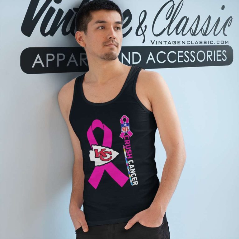 Chiefs Nfl Crush Cancer 2023 Tank Top Racerback Chiefs Nfl Crush Cancer 2023 Tank Top Racerback