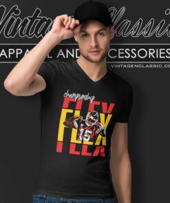 Chiefs Patrick Mahomes Championship Flex V Neck TShirt