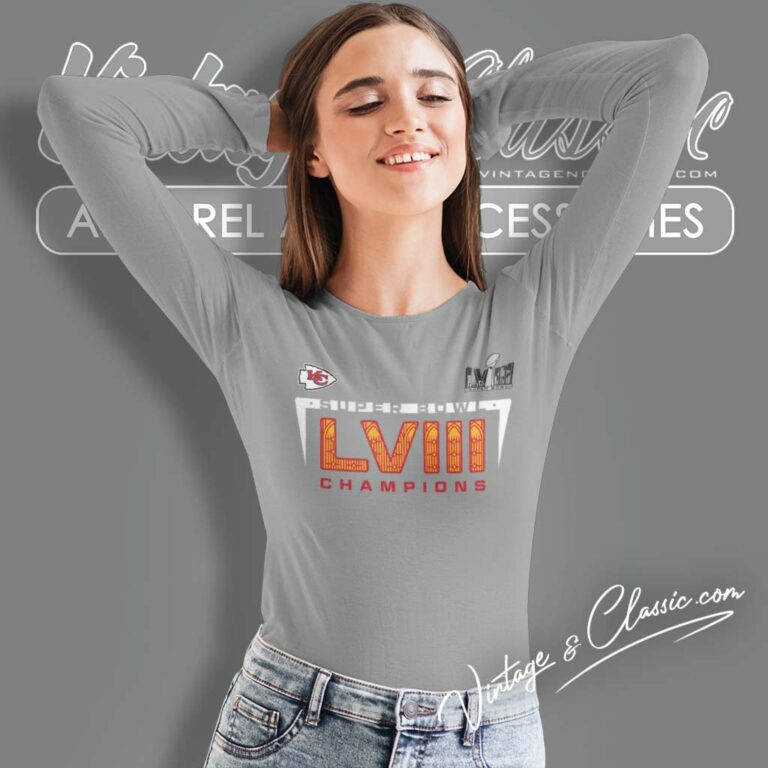 Chiefs Super Bowl Lviii Champions 2024 Long Sleeve Tee Chiefs Super Bowl Lviii Champions 2024 Long Sleeve Tee