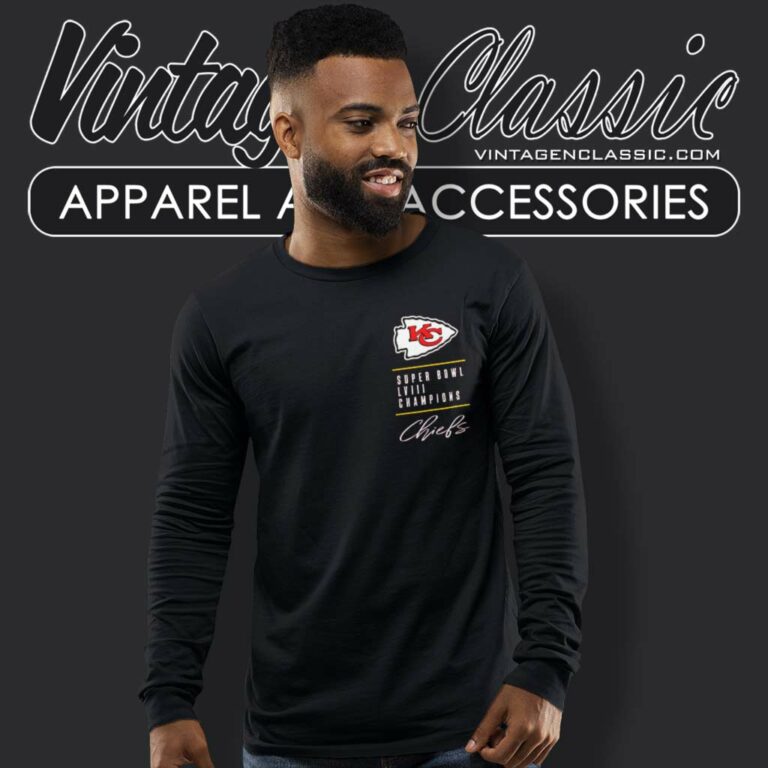 Chiefs Super Bowl Lviii Champions Signing Long Sleeve Tee Chiefs Super Bowl Lviii Champions Signing Long Sleeve Tee