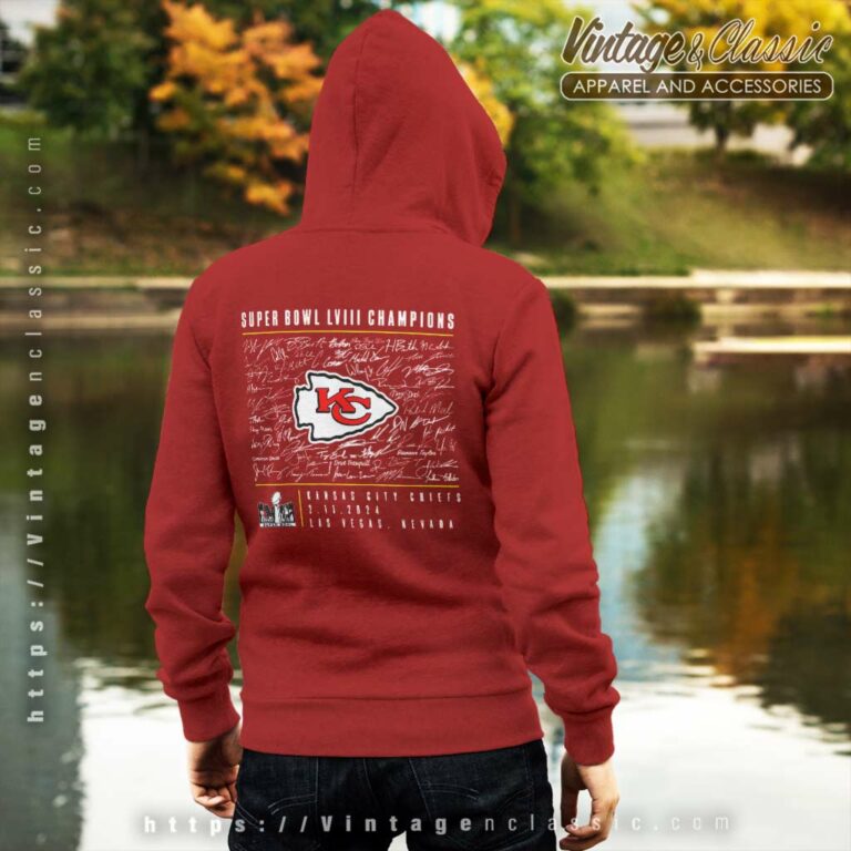 Chiefs Super Bowl Lviii Champions Signing back Hoodie Chiefs Super Bowl Lviii Champions Signing back Hoodie