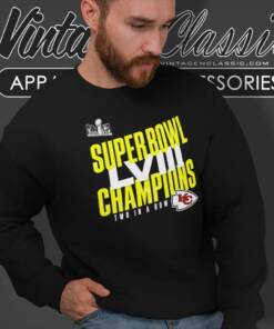 Chiefs Super Bowl Lviii Champions Two In A Row Sweatshirt