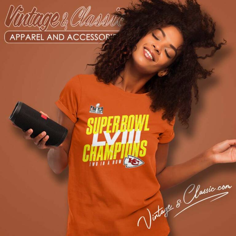 Chiefs Super Bowl Lviii Champions Two In A Row Women TShirt Chiefs Super Bowl Lviii Champions Two In A Row Women TShirt