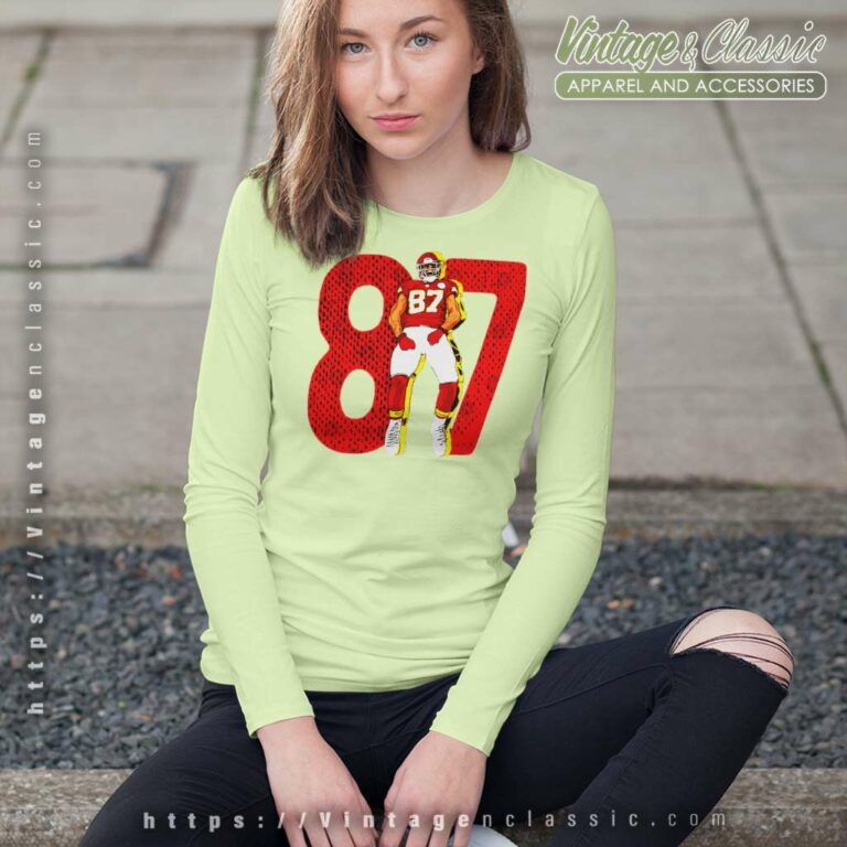 Chiefs Travis Kelce 87 Shirt Gift For Fan Long Sleeve Tee Chiefs Travis Kelce 87 Shirt Gift For Fan Long Sleeve Tee