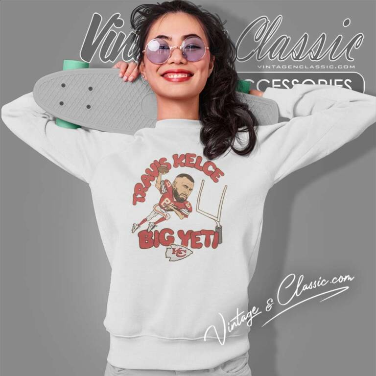 Chiefs Travis Kelce Big Yeti Sweatshirt Chiefs Travis Kelce Big Yeti Sweatshirt