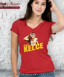 Chiefs Travis Kelce Kc Shirt Gift For Fan V Neck TShirt