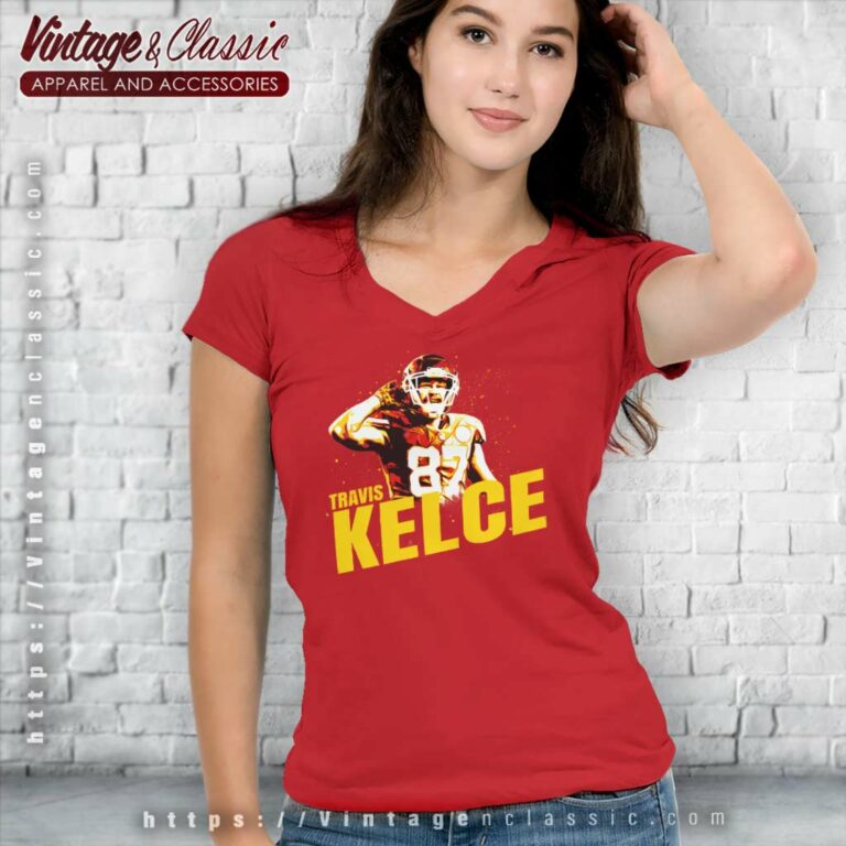 Chiefs Travis Kelce Kc Shirt Gift For Fan V Neck TShirt Chiefs Travis Kelce Kc Shirt Gift For Fan V Neck TShirt