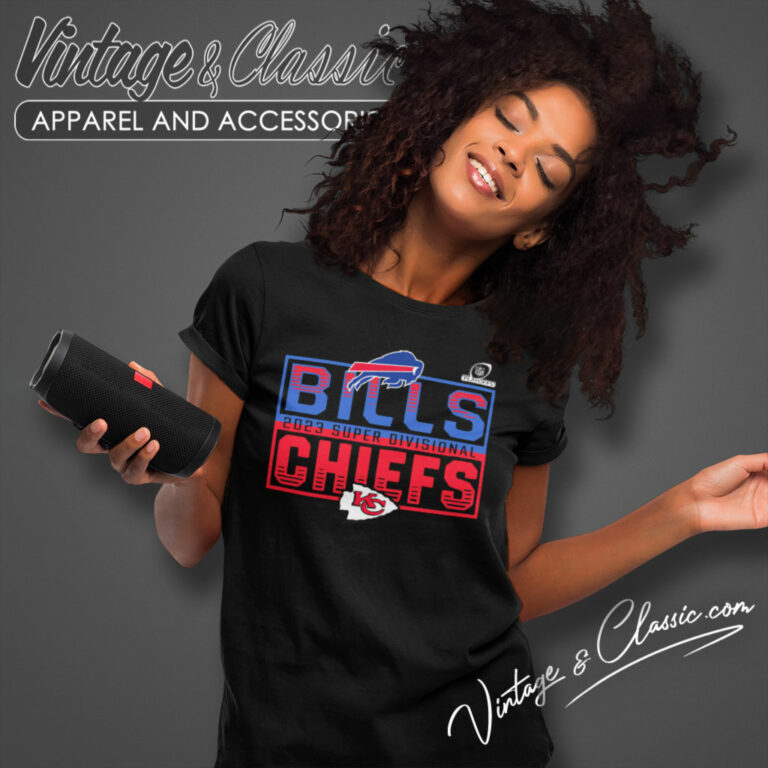 Chiefs Vs Buffalo Bills 2023 Super Divisional Women T Shirt Chiefs Vs Buffalo Bills 2023 Super Divisional Women T Shirt