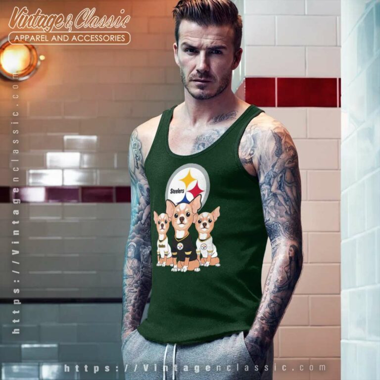 Chihuahuas Pittsburgh Steelers Tank Top Racerback Chihuahuas Pittsburgh Steelers Tank Top Racerback