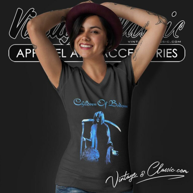 Children Of Bodom Shirt Follow The Reaper V Neck TShirt Children Of Bodom Shirt Follow The Reaper V Neck TShirt