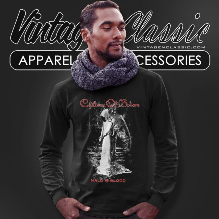 Children Of Bodom Shirt Halo Of Blood Long Sleeve Tee Children Of Bodom Shirt Halo Of Blood Long Sleeve Tee