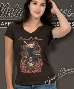 Children Of Bodom Shirt Patron Saint V Neck TShirt