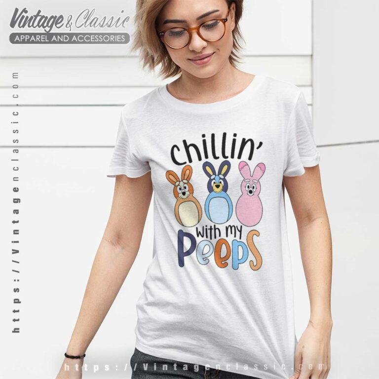 Chilli With My Peeps Bluey T Shirt Chilli With My Peeps Bluey T Shirt