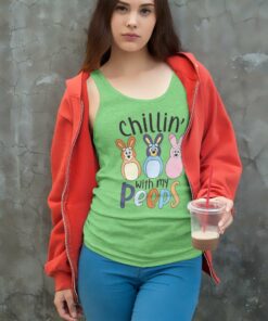 Chilli With My Peeps Bluey Tank Top Racerback