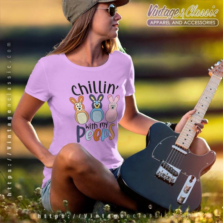 Chilli With My Peeps Bluey Women TShirt Chilli With My Peeps Bluey Women TShirt