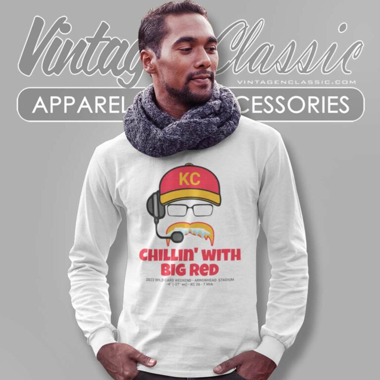 Chillin With Big Red Wild Card Weekend Long Sleeve Tee Chillin With Big Red Wild Card Weekend Long Sleeve Tee