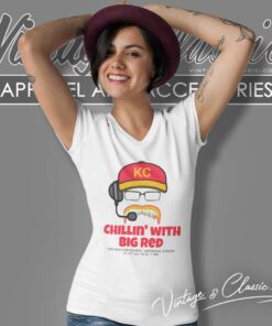 Chillin With Big Red Wild Card Weekend V Neck TShirt