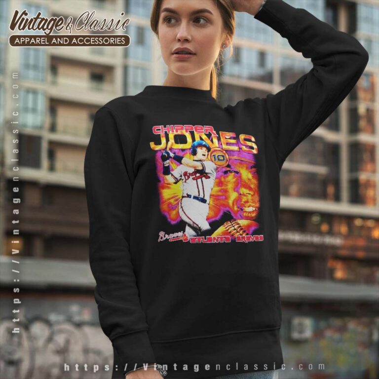 Chipper Jones Atlanta Braves Sweatshirt Chipper Jones Atlanta Braves Sweatshirt
