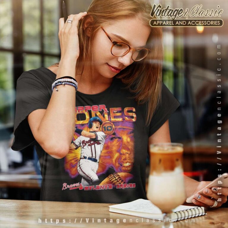 Chipper Jones Atlanta Braves Women TShirt Chipper Jones Atlanta Braves Women TShirt