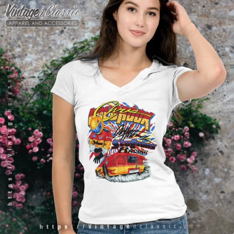 Chris Holbrook Stu Evans Racing Nascar V Neck TShirt Chris Holbrook Stu Evans Racing Nascar V Neck TShirt
