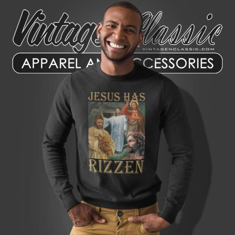 Christian Jesus Has Rizzen 2024 Sweatshirt Christian Jesus Has Rizzen 2024 Sweatshirt