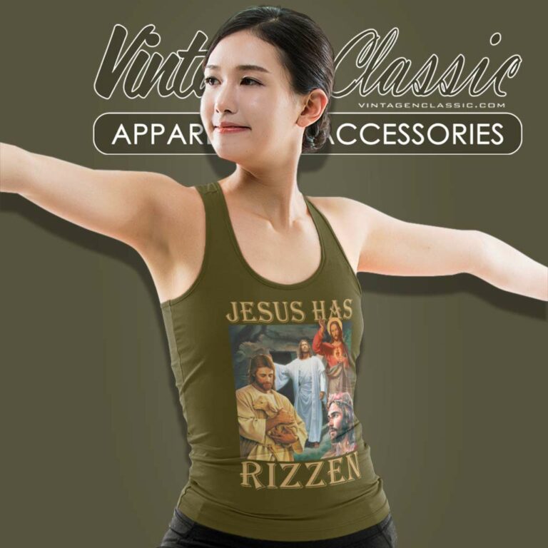 Christian Jesus Has Rizzen 2024 Tank Top Racerback Christian Jesus Has Rizzen 2024 Tank Top Racerback