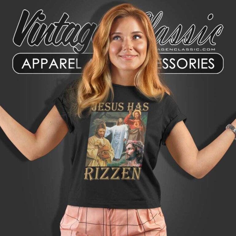 Christian Jesus Has Rizzen 2024 Women TShirt Christian Jesus Has Rizzen 2024 Women TShirt