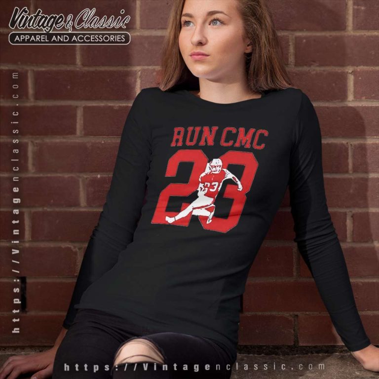 Christian Mccaffrey 23 Run Cmc Long Sleeve Tee Christian Mccaffrey 23 Run Cmc Long Sleeve Tee