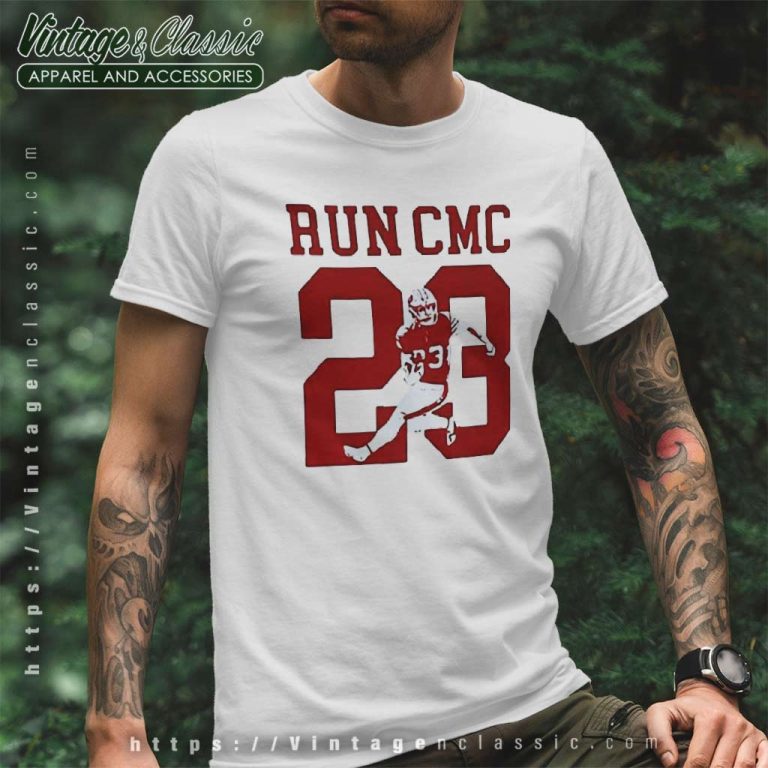 Christian Mccaffrey 23 Run Cmc T Shirt Christian Mccaffrey 23 Run Cmc T Shirt