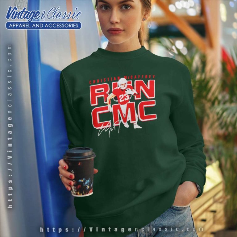Christian Mccaffrey San Francisco Run Cmc Metal Football Signature Sweatshirt Christian Mccaffrey San Francisco Run Cmc Metal Football Signature Sweatshirt